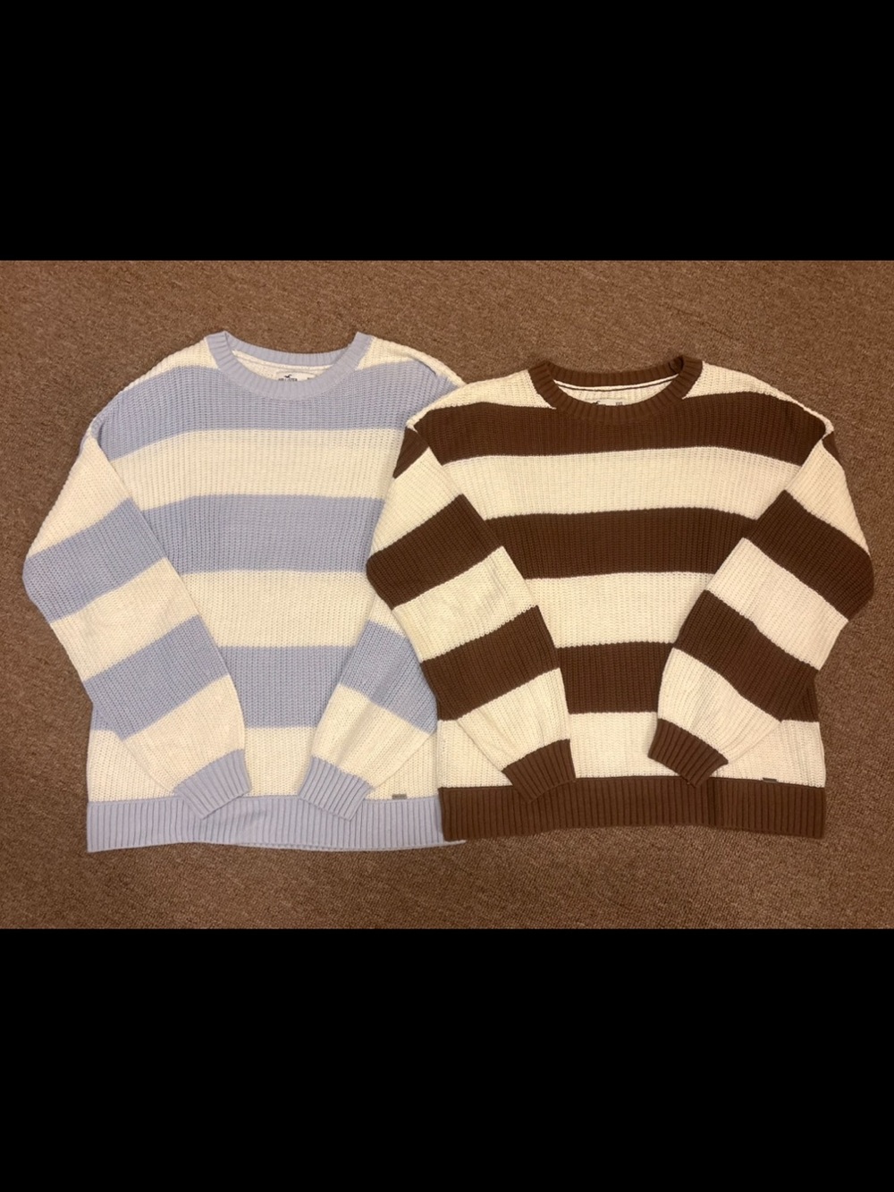 Hollister Oversized Striped Sweater Bundle